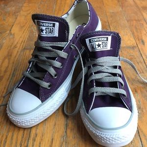 Purple Converse sneakers - **NEVER WORN**
